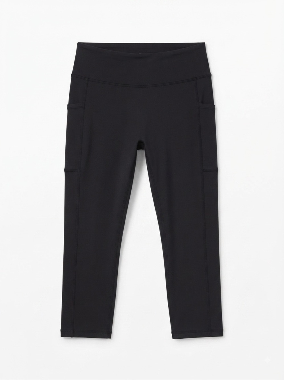 TomboyX Black Streamline Pocket Athletic Leggings Size XL Recycled Polyester